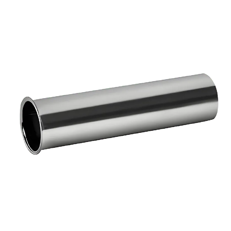 Approved Vendor BSFST4 1-1/2 Inch x 4 Inch Tubular Brass Flanged Tailpiece, Satin Chrome