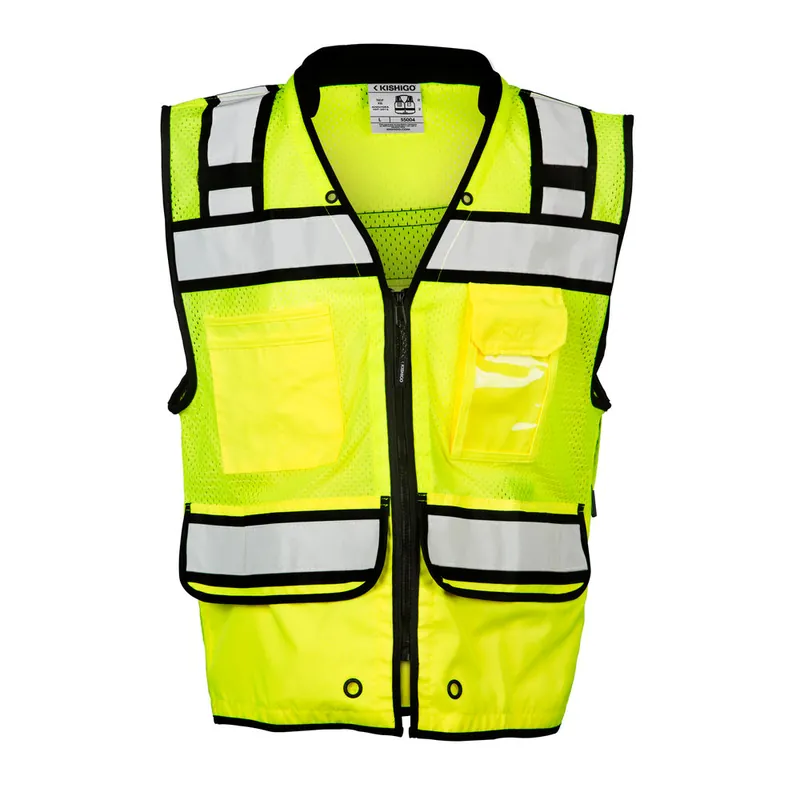 Kishigo S50043X 3XL Lime High Performance Surveyors Vest
