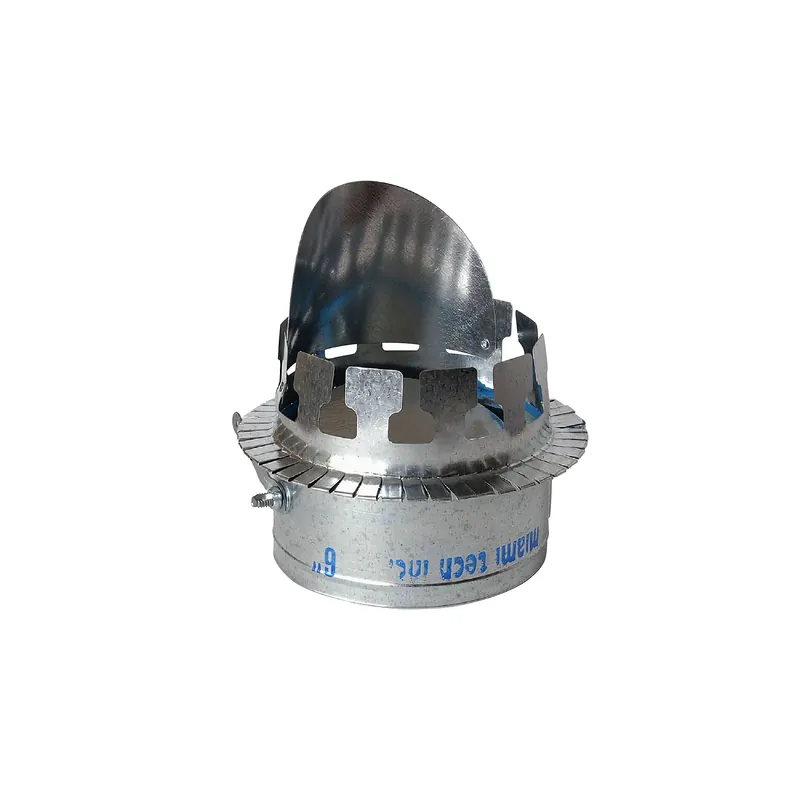 Miami Tech FCZD10 10 Inch Tab Collars for Fiberglass Duct with Scoop and Damper
