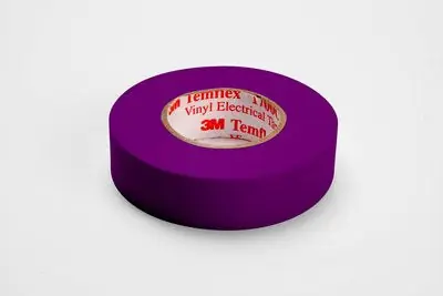 3M 80611455678 3/4 x 60' Purple Electrical Tape 1400CC