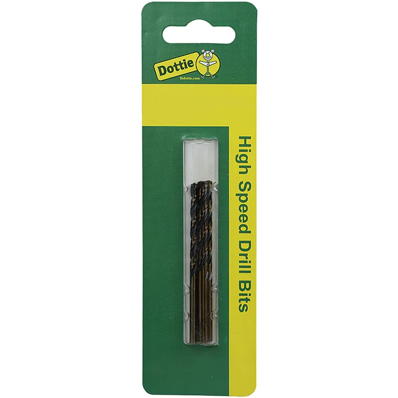 LH Dottie HS19C High Speed Drill M2 Grade Steel Material Black/Gold Finish 19/64 in