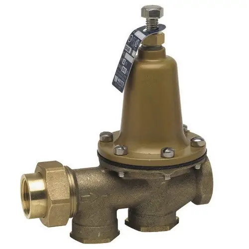 Watts LF25AUBF Brass Pressure Reducing Valve, 3/4 inch x 3/4 inch, FNPT Union x FNPT