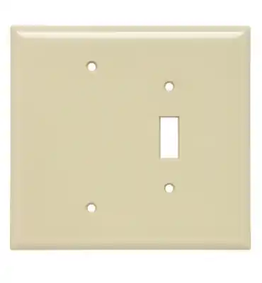 Legrand SPJ113-I Wall Plate Ivory Junior Jumbo 1 Toggle/1 Blank