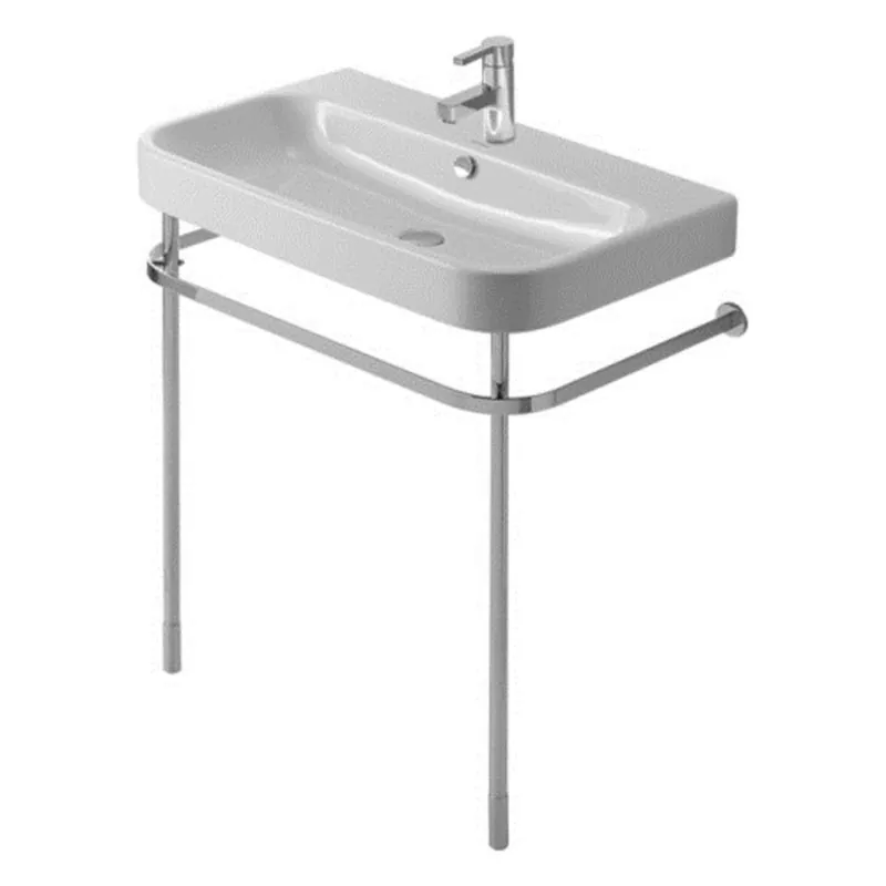 Duravit 0030771000 Happy D.2 Metal Console with Adjustable Height in Polished Chrome