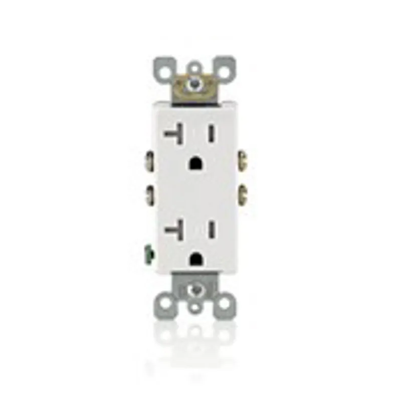 Leviton T5825 20 Amp Tamper-Resistant Decora Duplex Receptacle Brown