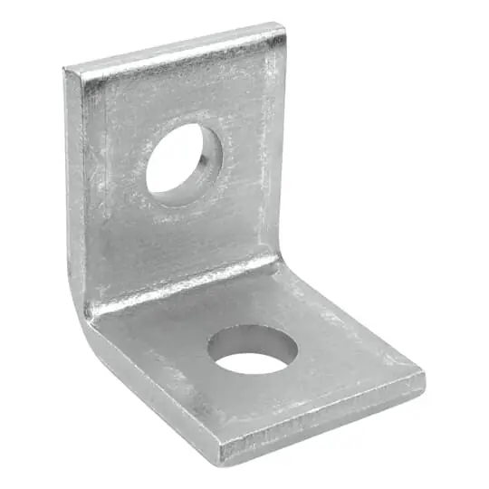 SUPERSTRUT AB201 Fitting 90 Degree Height 2-1/4 Inches Base Length 1-5/8 Inches Width 1-5/8 Inches Hole Diameter 9/16 Inches