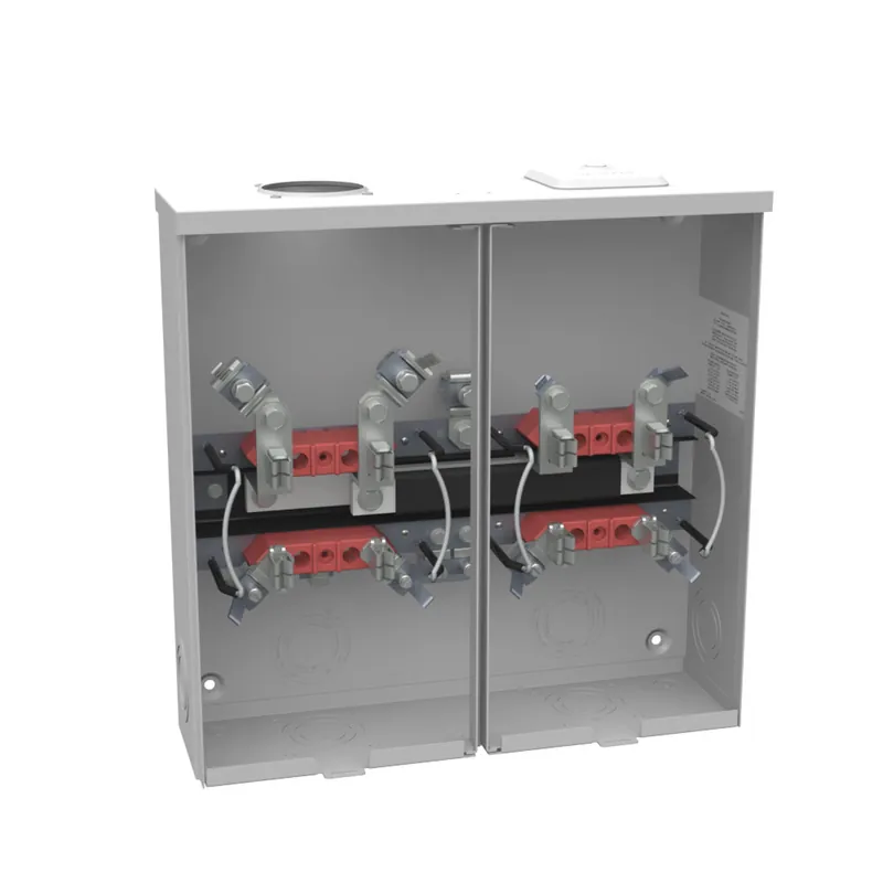 Milbank U7362-RL-KK Meter Socket Ringless 100A 300V 1 Phase 4 Jaw OH/UG Small Hub Opening Lever Bypass Surface-Mount NEMA 3R