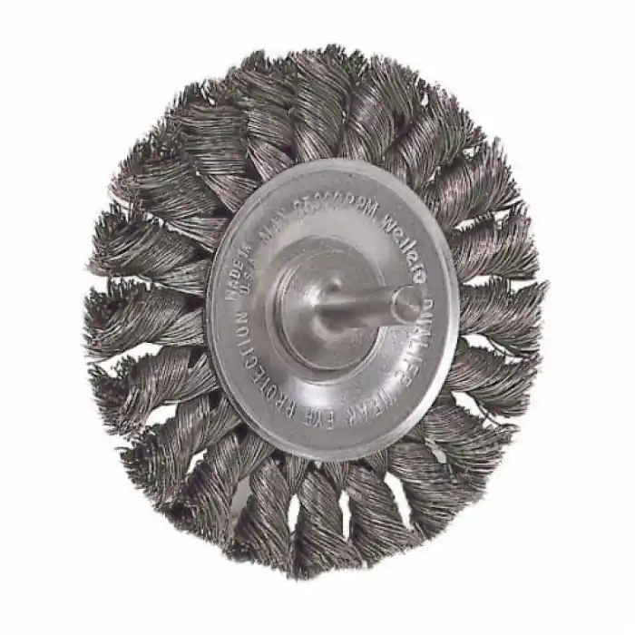 Weiler 17686 Wheel Brush 4 in Diameter 1/2 in Width Standard/Twist Knot