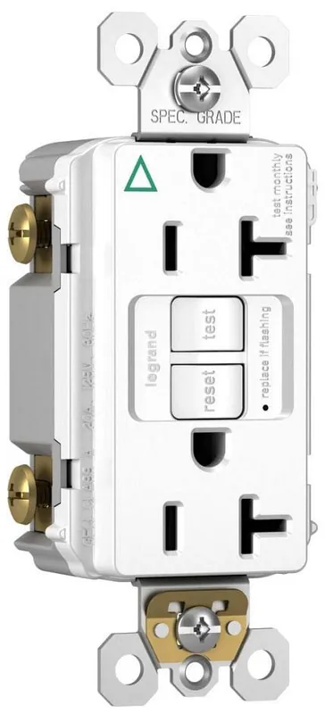 Pass & Seymour 2097IGTRW GFCI Duplex Receptacle 20A 125V Replacement MPN