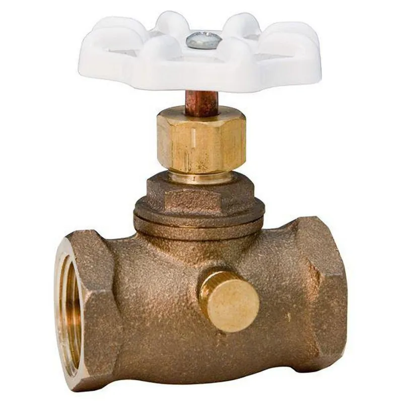 NIBCO N64X0L8 3/4 in Bronze FIP Stop & Waste Valve