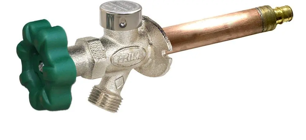 PRIER Products P-164W08 P-164 Series 1/2 in Residential Quarter-Turn Anti-Siphon Wall Hydrant