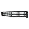 ORTRONICS PJ6A-00 Clarity Cat6a Panel Jack, T568A/B, 8 Position, Black 180 degree