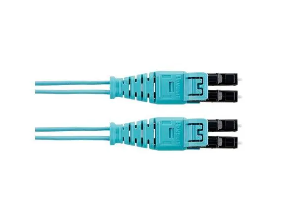 Panduit FX2ERQ1Q1SNF008 Fiber Patch Cables LC to LC Duplex Aqua Multimode (OM3) 8 M L 2