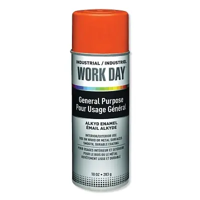 Krylon A04413007 Industrial Work Day Aerosol Enamel Paint Gloss Orange 16 oz. Replacement MPN