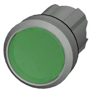 Siemens 3SU10510AB400AA0 Illuminated Pushbutton Green 22MM Round
