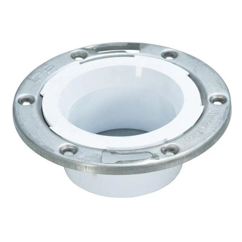 Water-Tite 86179 Flush Tite 3 x 4 in. Stainless Steel PVC Adjustable Closet Flange
