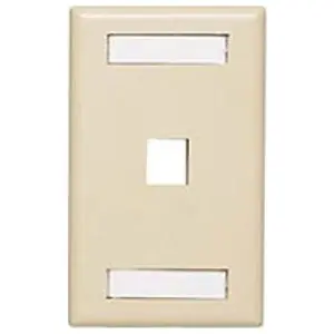 Allen Tel AT70-1-09 Versatap Faceplate with I.D. Windows 1-Port Ivory