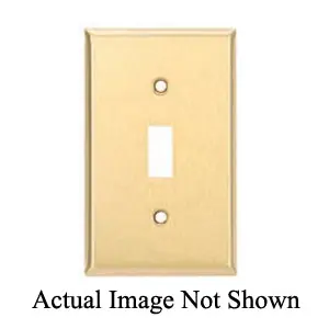 Mulberry 94103 Standard Wallplate 3 Gang Solid Brass