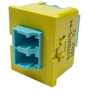 Ortronics 63700075-44 1-Port LC MM Trackjack Insert Module Yellow Adapter Ceramic Alignment