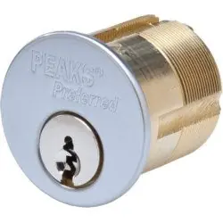 KABA ILCO CORP 8401-2-26D-1018PS Cylinder Mortise Cylinder US26D Satin Chrome