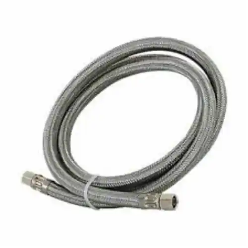 SPS Approved Vendor M1D60 3/8 OD x 3/8 OD x 60 inch Stainless Steel Dishwasher Connector, Compression x Compression