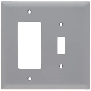 Pass & Seymour TPJ126GRY Wall Plate Power Jumbo