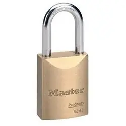 Master Lock 6842WO Padlock ProSeries Keyed Different Rekeyable Key-In-Knob 1-3/4 Width