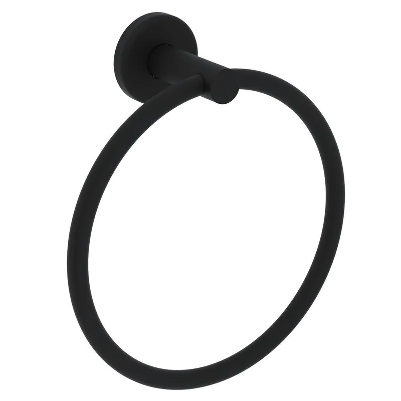 ROHL LO4MB Campo Round Closed Towel Ring in Matte Black