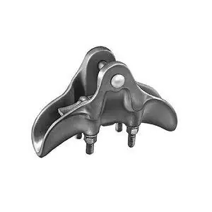 Hubbell Power Systems AAC301 Suspension Clamp Aluminum Iron (Socket and Clevi) Stainless Steel (Pin) Steel (Hardware) 0.625 (Clevi Pin) in Dia
