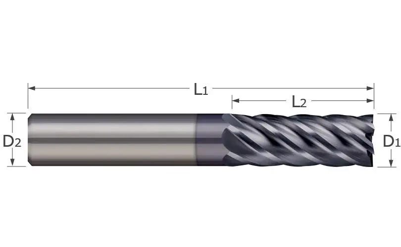 Micro 100 E-8 Brazed Tool, 0.5 in Diameter Cutting, 60 Degree Profile Angle
