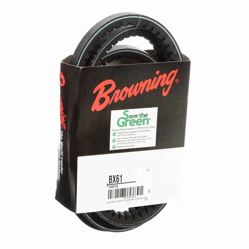Browning 1089796 BX61 Gripnotch Belt Cogged V-Belt 64 Inches Replacement BX61