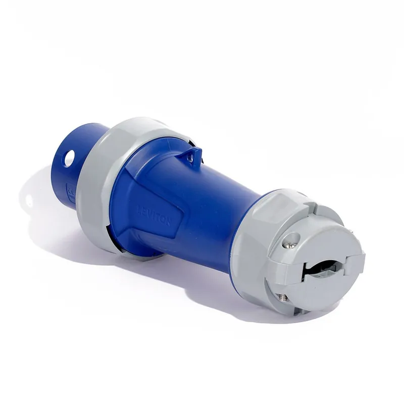 Leviton 5100P9WLEV 100 Amp Pin & Sleeve Plug-BLUE