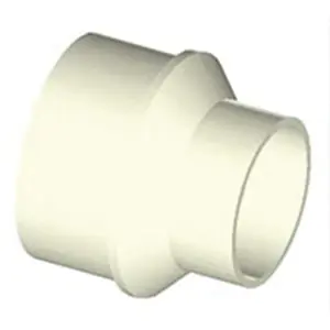 Napco D1212-10 D-Series SCH 40 White PVC Solvent Weld DWV Concentric Reducing Bushing