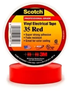 3M 35-RED-3/4X66FT Electrical Tape