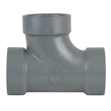 Spears P400-020C CPVC Labwaste Sanitary Tee Hubxhubxhub