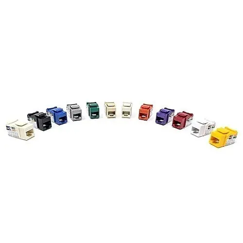 Dynacom 10605K-AL Keystone Jack Cat5E Data Jack Almond