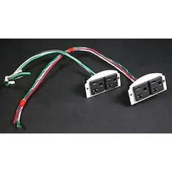 WIREMOLD 68REC SERIES 20A DUPLEX RECEPTACLES EVOLUTION 6AT WITH MOUNTING PLATES