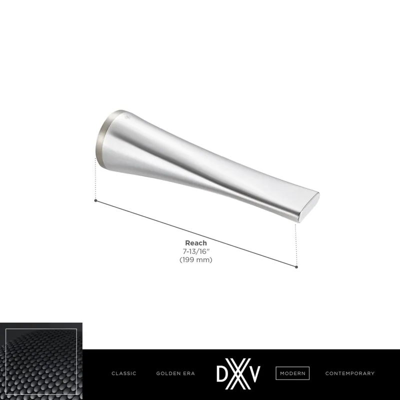 DXV D35120760.243 Modulus Wall Mount Bathtub Spout in Matte Black