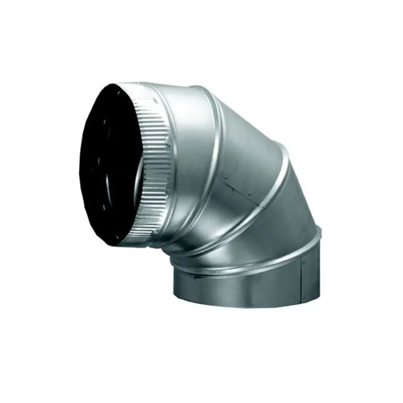 Air Duct Products 5227.07-30 Galvanized Steel 90 Degree Elbow 30 Gauge
