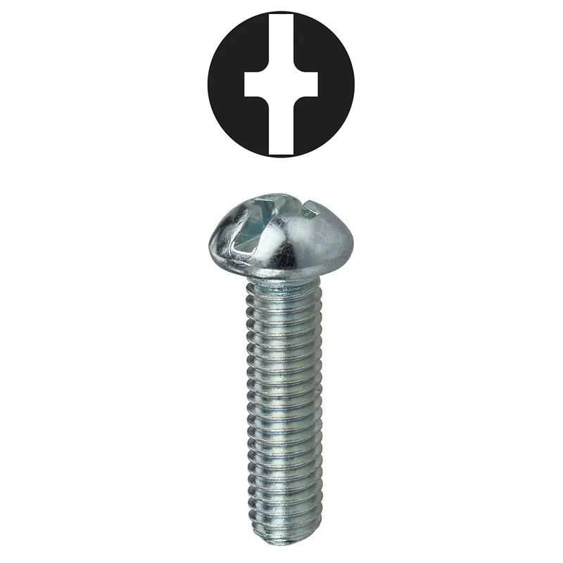 LH Dottie RMC63234 Machine Screw, Steel, 3/4 in. Length, #6-32 Thread Size