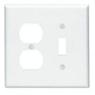 Leviton 80505-T Combination Wallplate Midway Size 2 Gangs