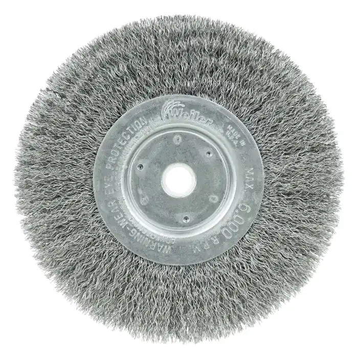 Weiler 01065 Narrow Face Wheel Brush 6 in Diameter 3/4 in Width