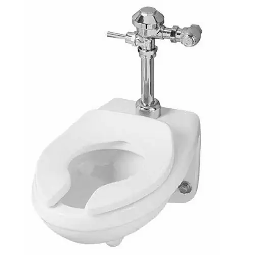 Mansfield Plumbing 1301WH Mansfield Erie 1.6 gpf Wall Mount Rear Outlet Elongated Front Toilet Bowl Only 1-1/2 inch Top Spud