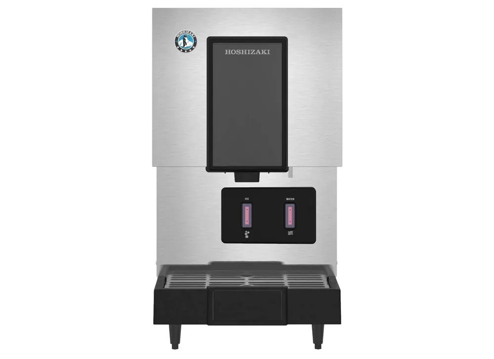 HOSHIZAKI DCM-271BAH-OS Cubelet Ice and Water Dispenser Air-Cooled Hands-Free Operation with Built-in Storage Bin