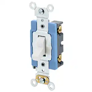 Leviton 1201-LHW 15 Amp 120 Volt Lighted Handle Toggle Switch