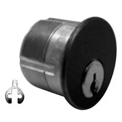 KABA ILCO CORP 7165AA2-46-KA2 Mortise Cylinder Lock 5-Pin Arrow Keyway 2 Keyed Alike Adams Rite Cam 1.36 Diameter x 1 Length