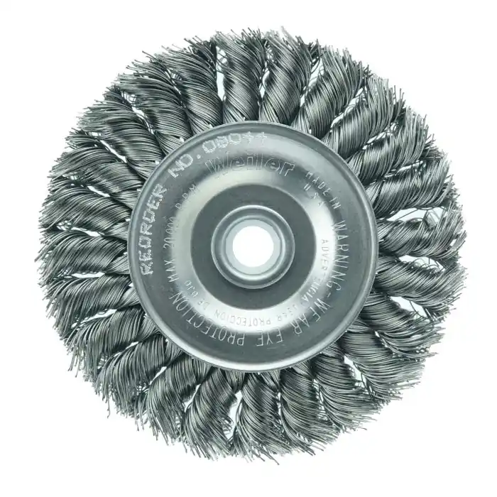 Weiler 08064 Wheel Brush 4 in Diameter 1/2 to 3/8 in Arbor Hole