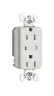 Pass & Seymour TR5262WSP Tamper-Resistant Extra Heavy-Duty Surge Protective Duplex Receptacle