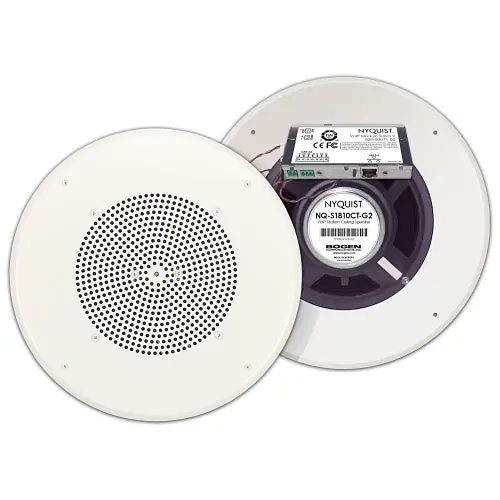 Bogen NQ-S1810CT-G2 Nyquist Gen-2 VoIP Ceiling/Wall Baffle Speakers