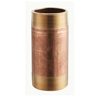 Merit Brass 2204-200 Pipe Nipple, 1/4 in x 2 in L, Brass, NPT, SCH 80/XH